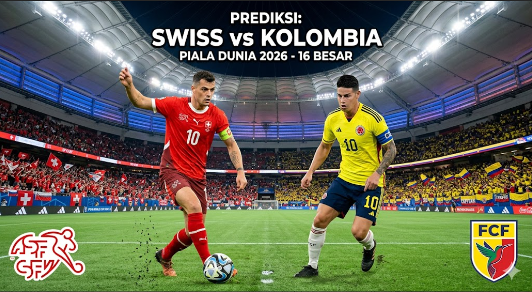 Prediksi Bola: Swiss vs Kolombia 8 Juli 2026 – 16 Besar Piala Dunia