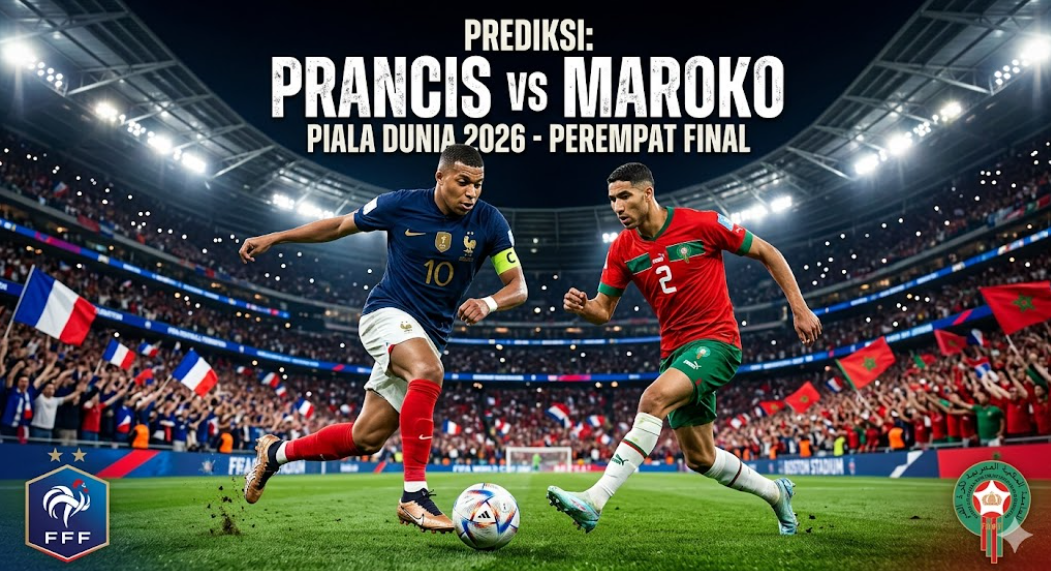 Prediksi Bola: Prancis vs Maroko 10 Juli 2026 – Perempat Final Piala Dunia