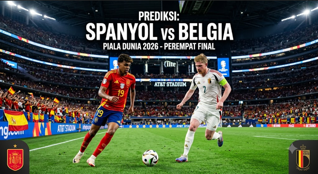 Prediksi Bola: Spanyol vs Belgia 11 Juli 2026 – Perempat Final Piala Dunia