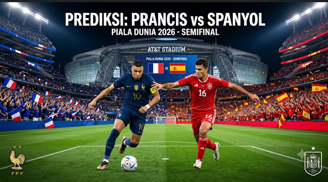 Prediksi Bola: Prancis vs Spanyol 15 Juli 2026 – Semifinal Piala Dunia