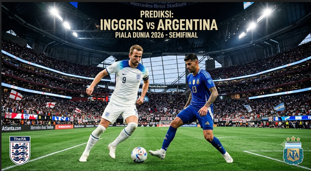 Prediksi Bola: Inggris vs Argentina 16 Juli 2026 – Semifinal Piala Dunia