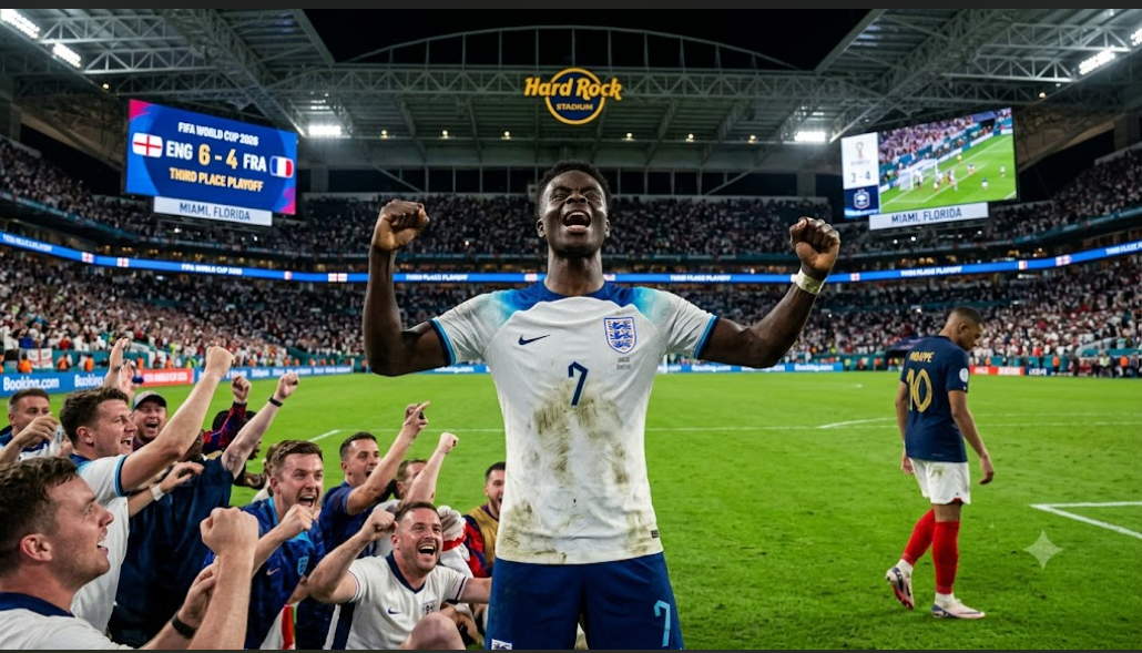 Review: Hujan 10 Gol di Miami, Inggris Rebut Juara Ketiga Lewat Laga Klasik Kontra Prancis