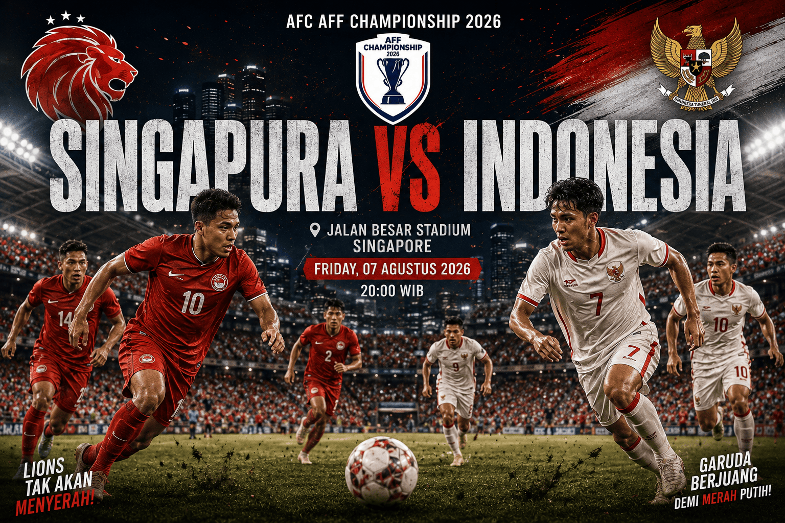 Prediksi Bola: Singapura vs Indonesia 7 Agustus 2026 – Piala AFF
