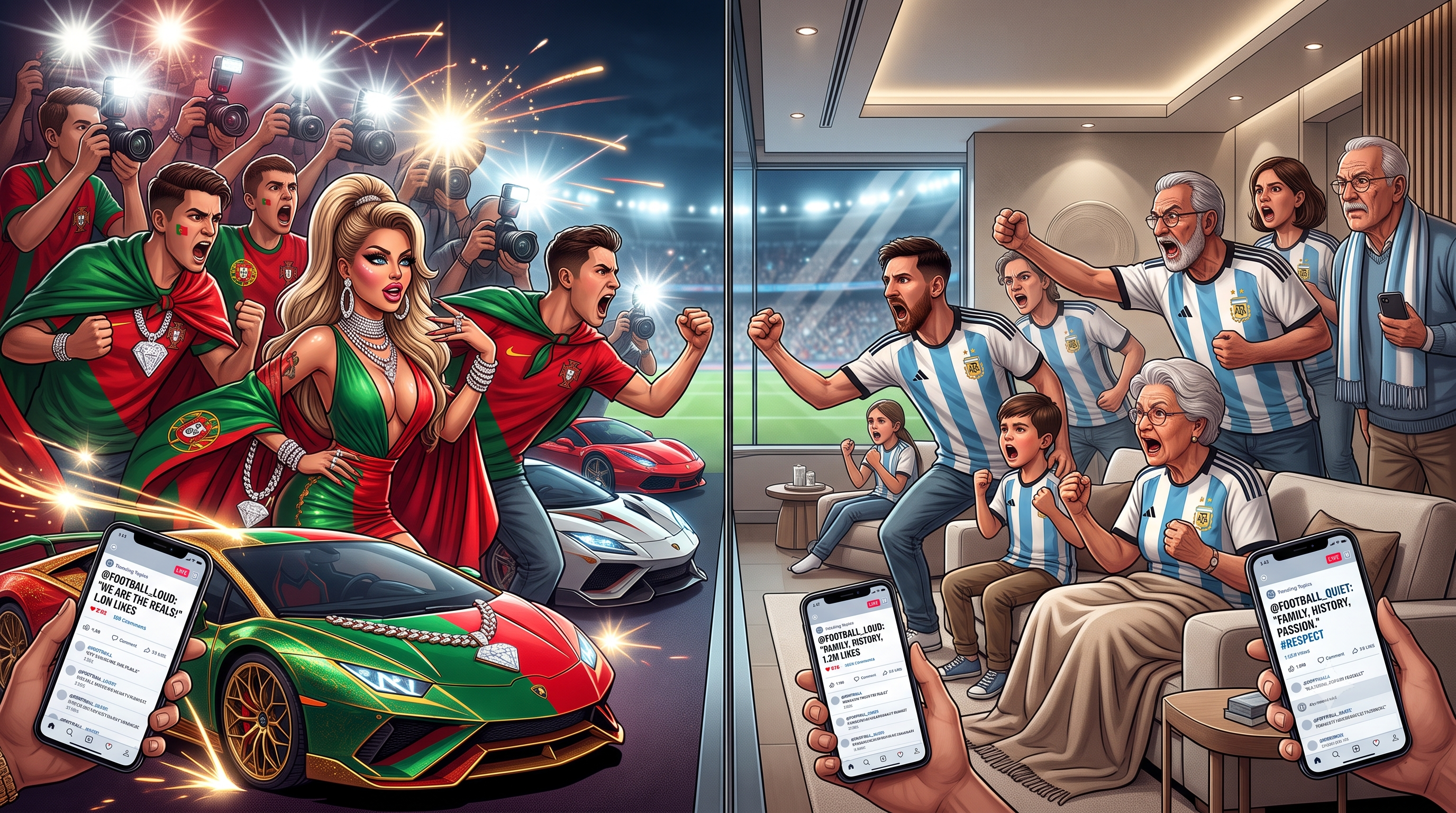 Panas Fans Ronaldo dan Messi Saling Ejek di X Gara-Gara Adu Mekanik Gaya Hidup VIP di Piala Dunia 2026