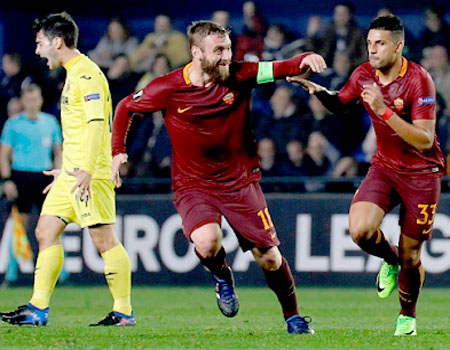 Prediksi Bola: AS Roma vs Villarreal 24 Februari 2017