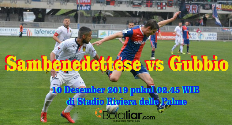 Prediksi Bola: Sambenedettese vs Gubbio 10 Desember 2019