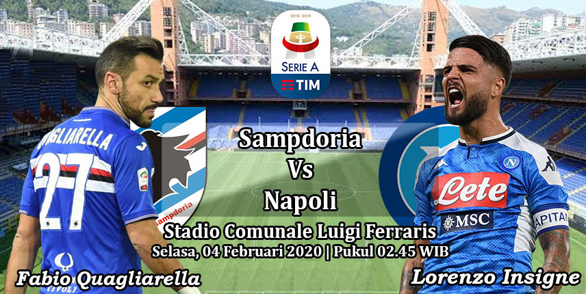 Prediksi Bola: Sampdoria vs Napoli 4 Februari 2020