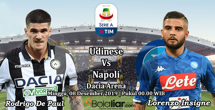 Prediksi Bola: Udinese vs Napoli 8 Desember 2019