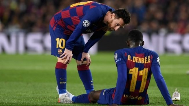 Menepi Enam Bulan, Dembele Aben Bela Barcelona Hingga Akhir Musim   