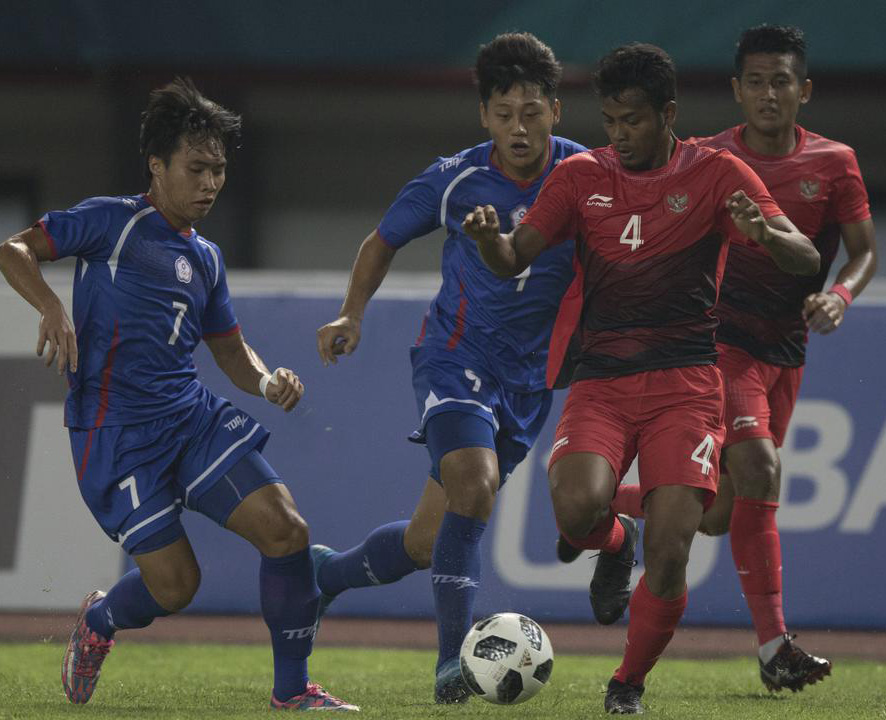 Grup A Asian Games 2018 : Indonesia Bantai Cina Taipei 4-0 