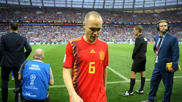 Didepak Rusia,  Andres Iniesta Putuskan Pensiun Dari Timnas Spanyol  