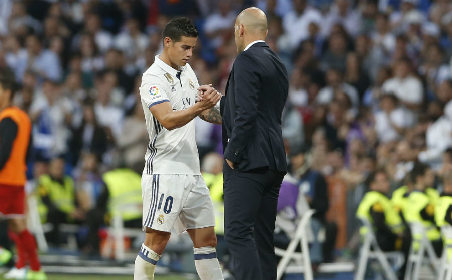 Badai Cedera Terpa Madrid, Zidane Siap Andalkan James Rodriguez