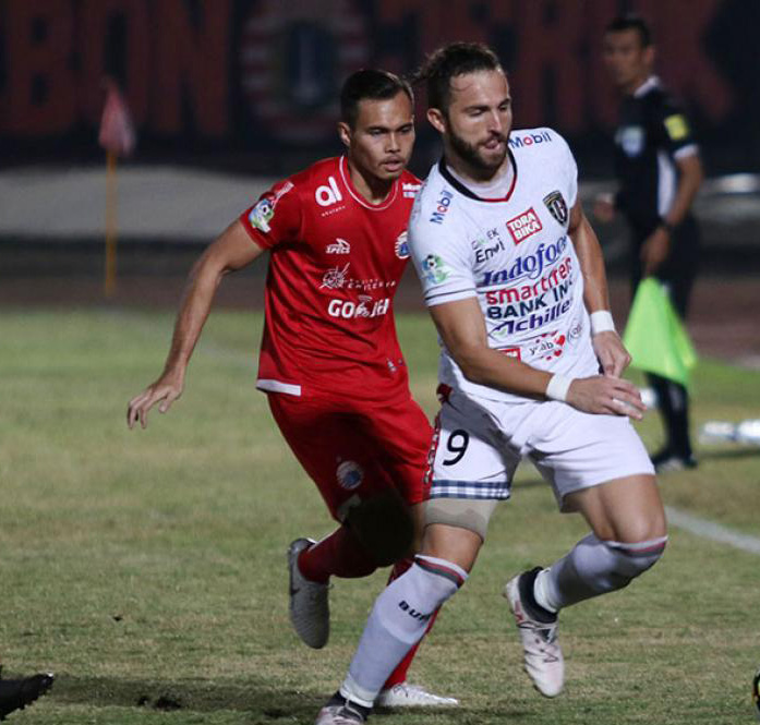 Persija Dipermalukan Bali United Dua Gol Tanpa Balas