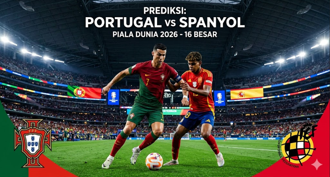 Prediksi Bola: Portugal vs Spanyol 7 Juli 2026 – 16 Besar Piala Dunia
